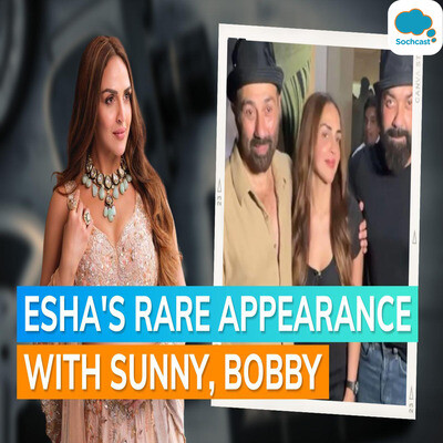 Ep 02 Esha Deol Hosts Special Screening Poses With Brothers Sunny