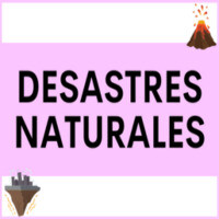 DESASTRES NATURALES Vocabulario Relacionado Con Los Eventos