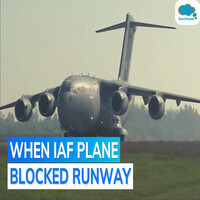 Indian Air Forces C Globemaster Gets Stuck At Leh Airport Leads To