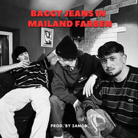 Baggy Jeans in Mailand Farben