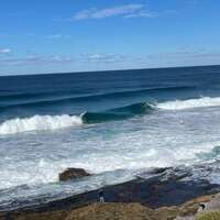 Big Swell Waves Crashing Bronte Beach