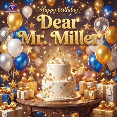 Dear Ms Miller Happy Birthday