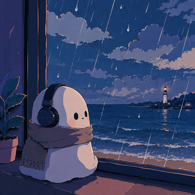Rain on the Empty Beach
