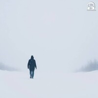 Walking alone in a blizzard