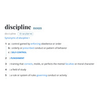 Discipline