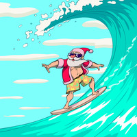 Surfin' with Santa