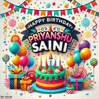 Happy Birthday Priyanshu Saini