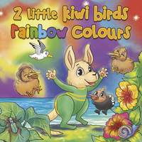 2 Little Kiwi Birds Rainbow Colours