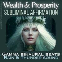 Wealth and Prosperity Subliminal Affirmation : Gamma Binaural Beats - Rain & Thunder Sound