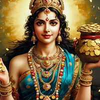 The Beautiful Goddess Lakshmi