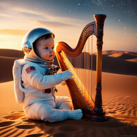 Space Harp in the Dessert