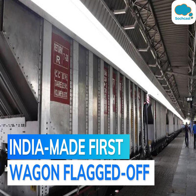 1st indigenously manufactured aluminium freight train rake inducted in ...