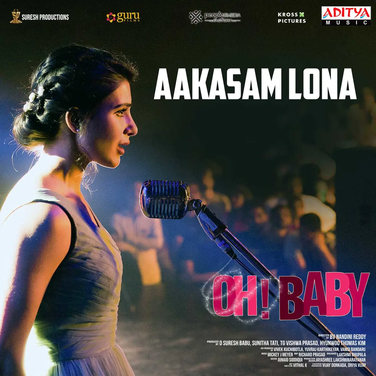 Aakasam Lona Lyrics In Telugu Oh Baby Aakasam Lona Song Lyrics In