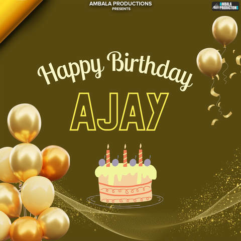 Happy Birthday Ajay Cakes And Wishes